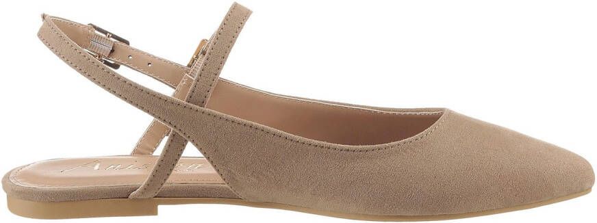 Aniston SHOES Slingback pumps Flat zomerschoen riemsandaal nieuwe COLLECTIE smalle vorm