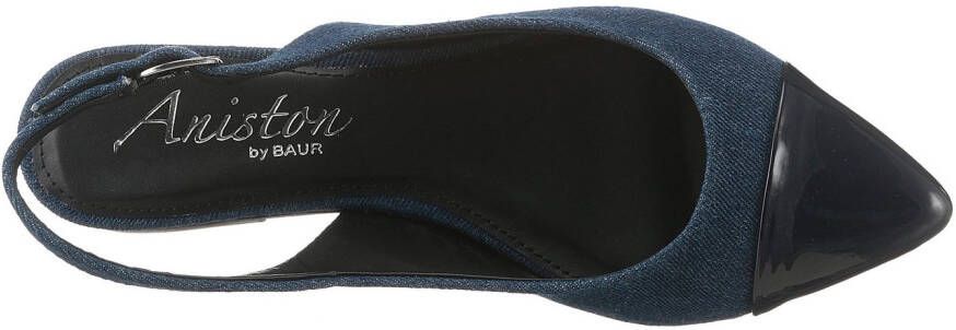 Aniston SHOES Slingback pumps flat zomerschoen lakpunt in smalle vorm