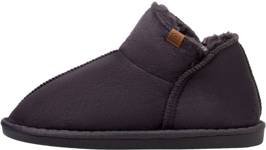 Apollo Pantoffels LADIES HOME BOOTS SUEDE met logo-embossing en knusse warme binnenvoering