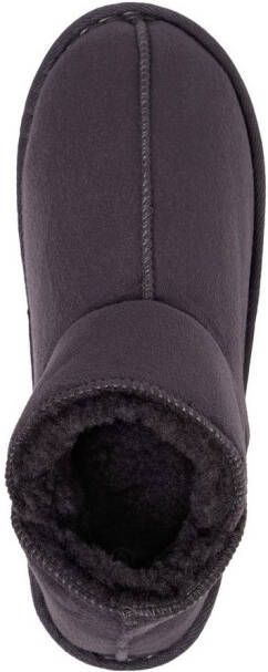 Apollo Pantoffels LADIES HOME BOOTS SUEDE met logo-embossing en knusse warme binnenvoering