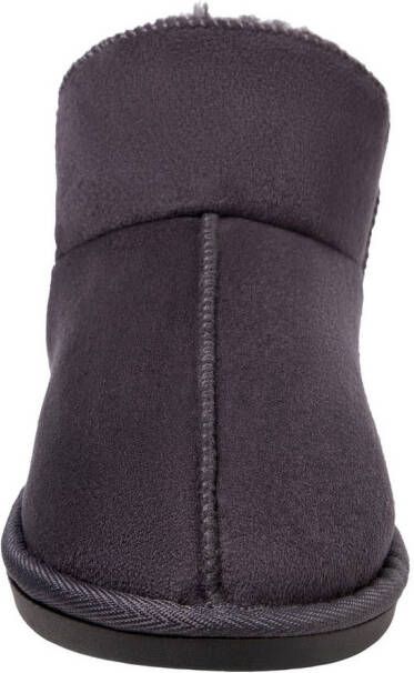 Apollo Pantoffels LADIES HOME BOOTS SUEDE met logo-embossing en knusse warme binnenvoering