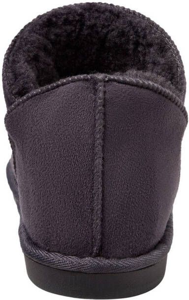 Apollo Pantoffels LADIES HOME BOOTS SUEDE met logo-embossing en knusse warme binnenvoering