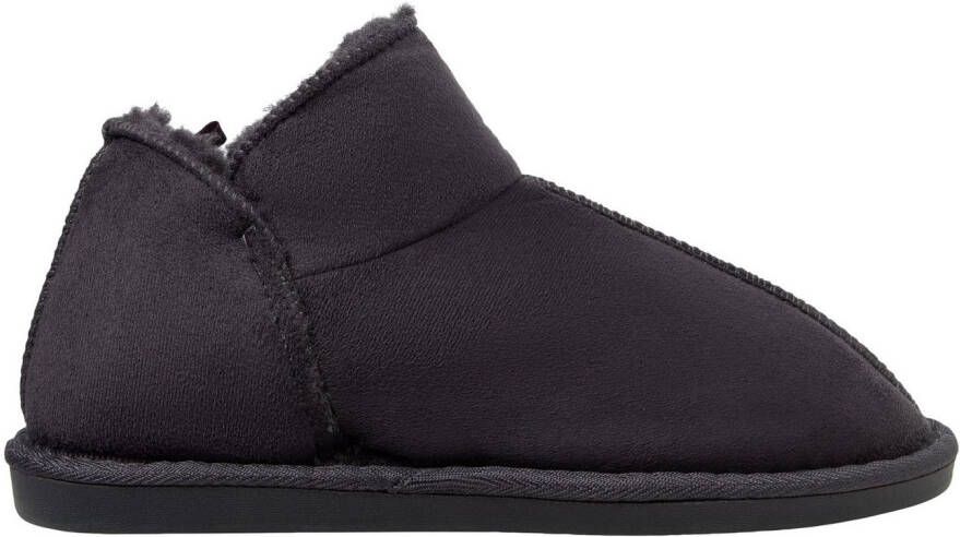 Apollo Pantoffels LADIES HOME BOOTS SUEDE met logo-embossing en knusse warme binnenvoering