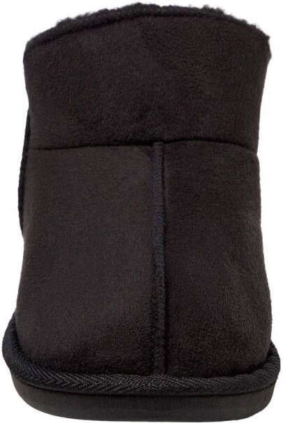 Apollo Pantoffels LADIES HOME BOOTS SUEDE met logo-embossing en knusse warme binnenvoering