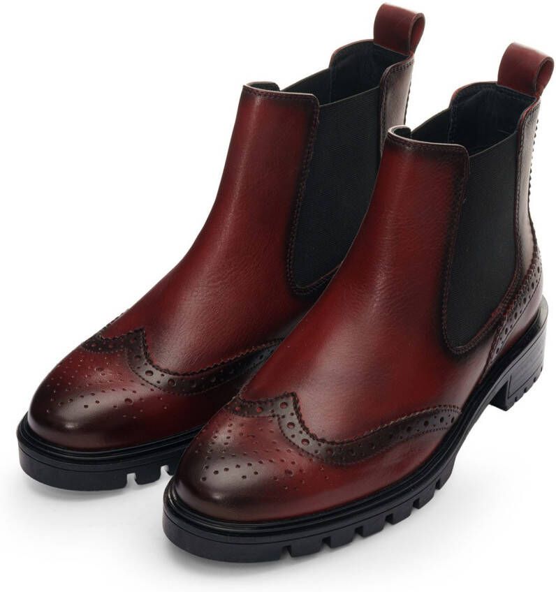 Ara Chelsea-boots Tulsa enkellaars instaplaarzen met lyra-perforatie g-breedte (breed)