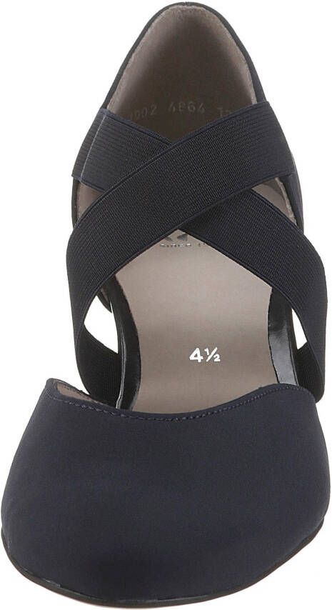 Ara Gesppumps Toulouse avondschoen feestelijke schoen trechterhak met elastische bandjes - Foto 5