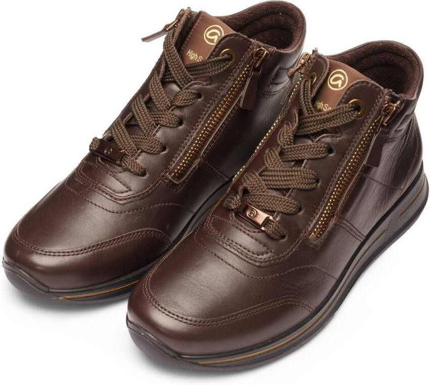 Ara Hoge veterschoenen OSAKA met rits aan beide zijden g-breedte