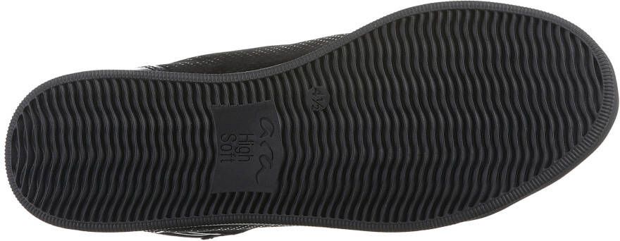 Ara Hoge veterschoenen Rome in materiaalmix g-breedte = wijd
