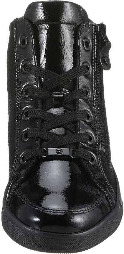 Ara Hoge veterschoenen Rome in materiaalmix g-breedte = wijd
