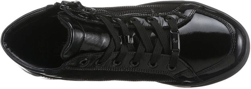 Ara Hoge veterschoenen Rome in materiaalmix g-breedte = wijd
