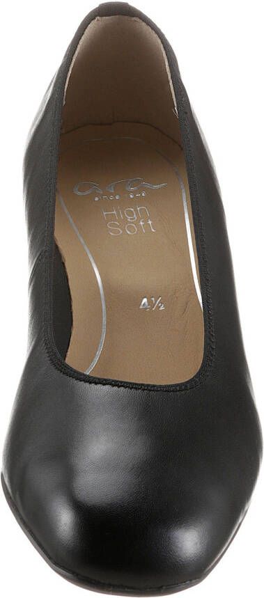 Ara Pumps Graz avondschoen feestelijke schoen blokhak glanzend detail aan de hak
