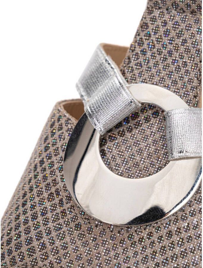 Ara Sandaaltjes Lugano feestdag schoen glittersandaal kitten heel met blokhak h-breedte