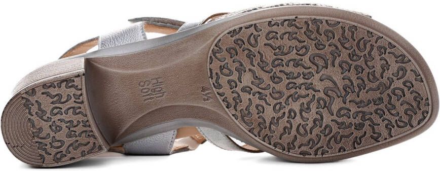 Ara Sandaaltjes Lugano feestdag schoen glittersandaal kitten heel met blokhak h-breedte