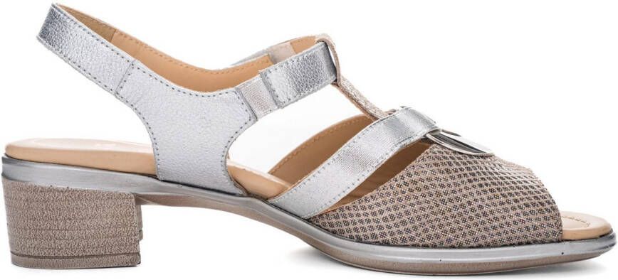 Ara Sandaaltjes Lugano feestdag schoen glittersandaal kitten heel met blokhak h-breedte