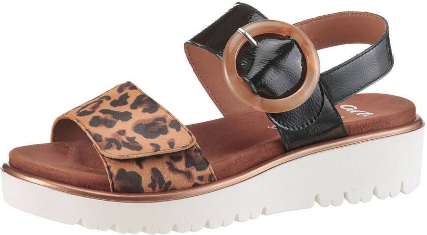 Ara Sandalen Bilbao Wig sandalen plateau sandalen met klittenbandsluitingen G-wijdte