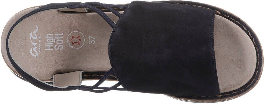 Ara Sandalen Hawaï zomerschoen sandaal sleehak met stretch-banden g-breedte