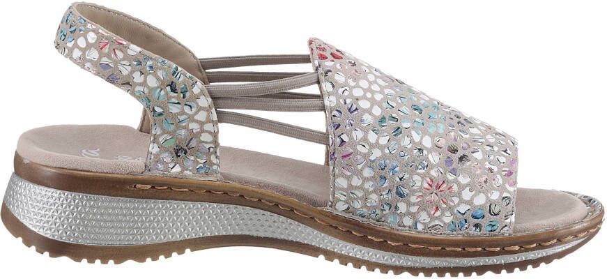 Ara Sandalen Hawaï zomerschoen sandaal sleehak met stretch-banden g-breedte