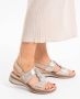 Ara 1229002~~~~~~~~~~~~~~~~~~~~~~~ Platte sandalenDames Sandalen Wit beige - Thumbnail 6