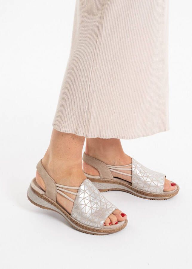 Ara Sandalen Hawaï zomerschoen sandaal sleehak met stretch-banden g-breedte