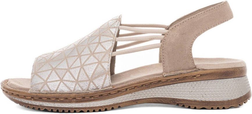 Ara Sandalen Hawaï zomerschoen sandaal sleehak met stretch-banden g-breedte