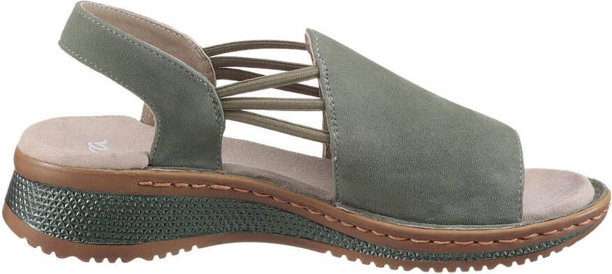 Ara Sandalen Hawaï zomerschoen sandaal sleehak met stretch-banden g-breedte