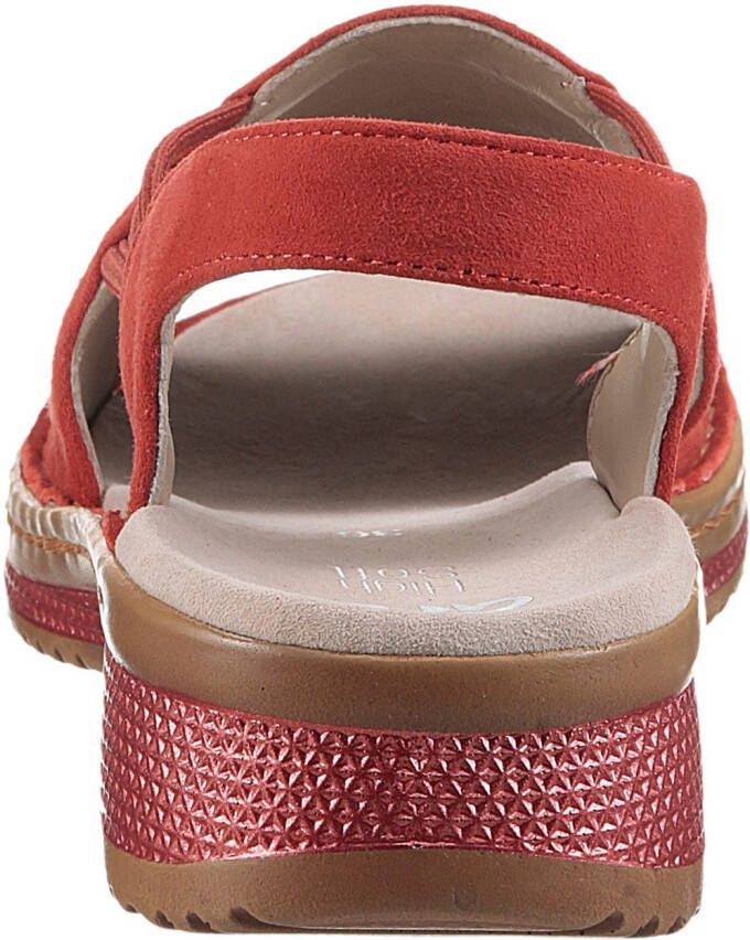 Ara Sandalen Hawaï zomerschoen sandaal sleehak met stretch-banden g-breedte