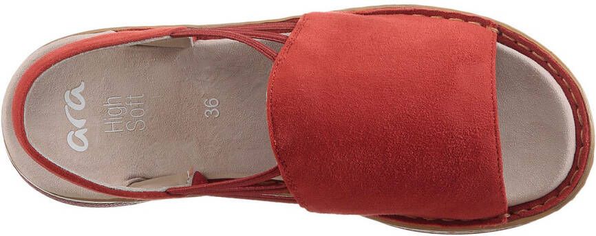 Ara Sandalen Hawaï zomerschoen sandaal sleehak met stretch-banden g-breedte