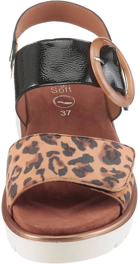 Ara Sleehaksandaaltjes Bilbao sleehaksandaal comfortabele schoen met klittenbandsluitingen g-breedte