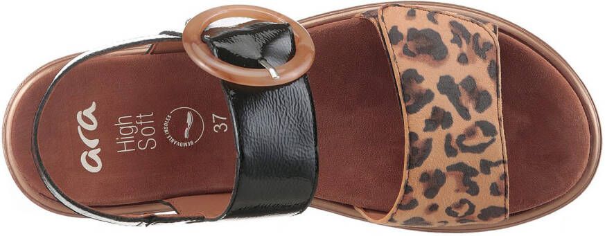 Ara Sleehaksandaaltjes Bilbao sleehaksandaal comfortabele schoen met klittenbandsluitingen g-breedte