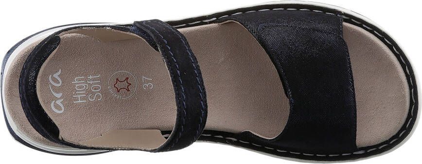 Ara Sleehaksandaaltjes TAMPA zomerschoen sandaal wig hak met klittenbandsluitingen g-breedte
