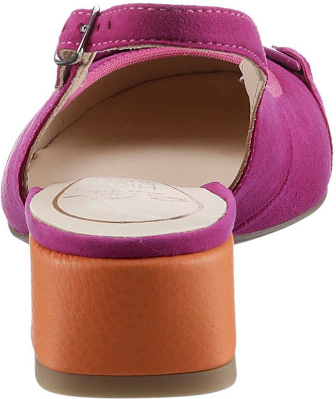 Ara Slingback pumps Graz avondschoen zomerschoen blokhak in afgeronde vorm
