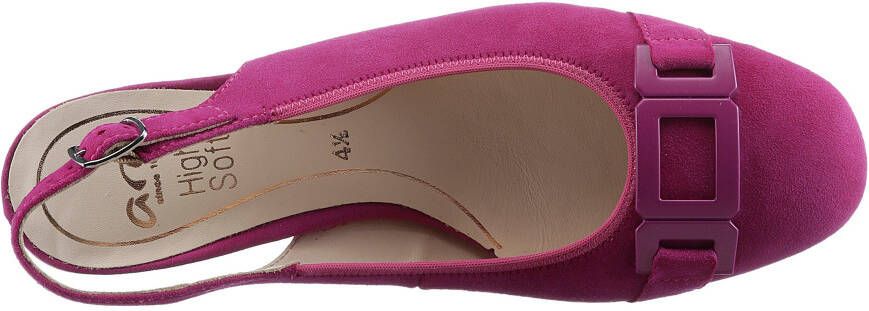 Ara Slingback pumps Graz avondschoen zomerschoen blokhak in afgeronde vorm