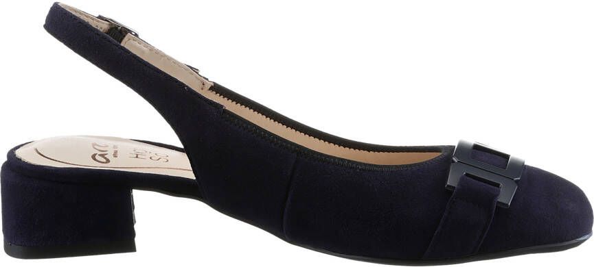 Ara Slingback pumps Graz avondschoen zomerschoen blokhak in afgeronde vorm