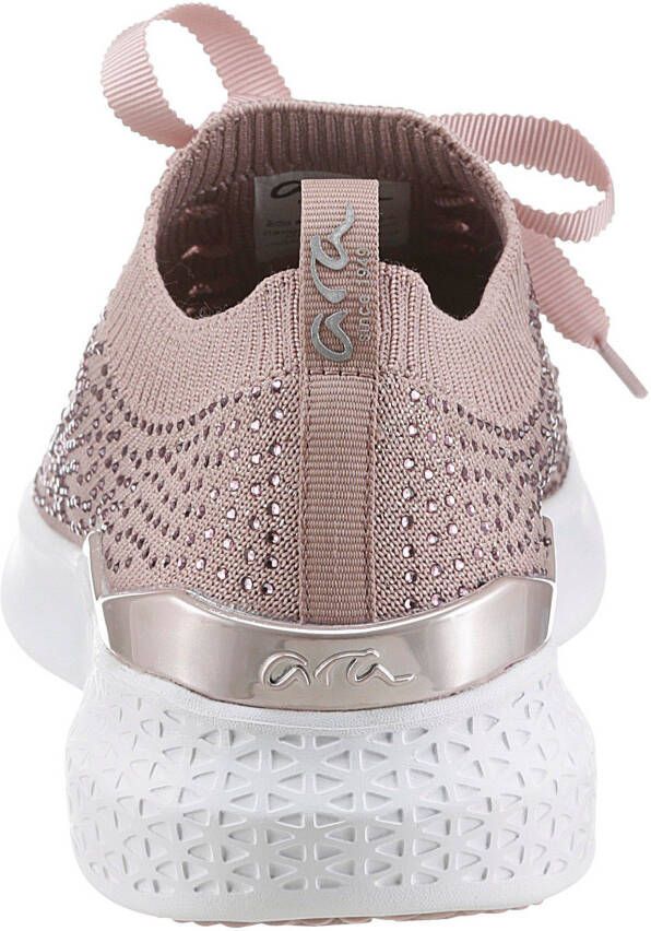 Ara Slip-on sneakers Maya met glinstersteentjes h-wijdte