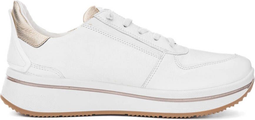 Ara Slip-on sneakers Sapporo vrijetijdsschoen veterschoen met frotté voering h-breedte