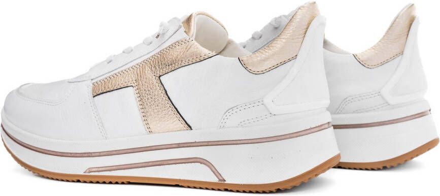 Ara Slip-on sneakers Sapporo vrijetijdsschoen veterschoen met frotté voering h-breedte