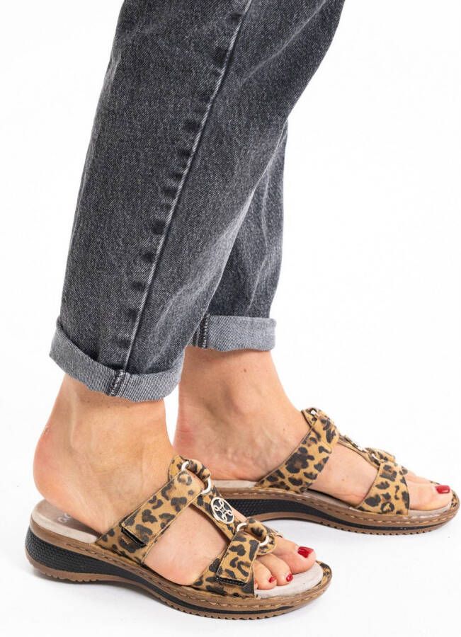 Ara Slippers Hawaï zomerschoen sandaal met klittenbandsluitingen