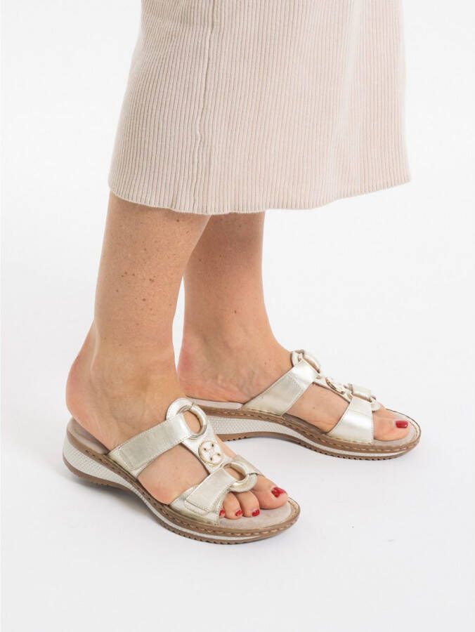 Ara Slippers Hawaï zomerschoen sandaal met sleehak