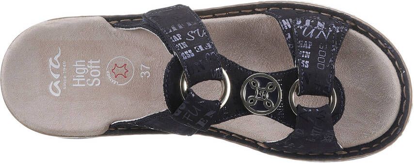 Ara Slippers Hawaï wedge heel summer shoe slippers with velcro
