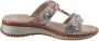 Ara Slippers Hawaï sleehak zomerschoen pantoffels met klittenband - Thumbnail 6