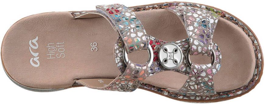 Ara Slippers Hawaï sleehak zomerschoen pantoffels met klittenband