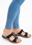 Ara Slippers Hawaï sleehak zomerschoen pantoffels met klittenband - Thumbnail 12