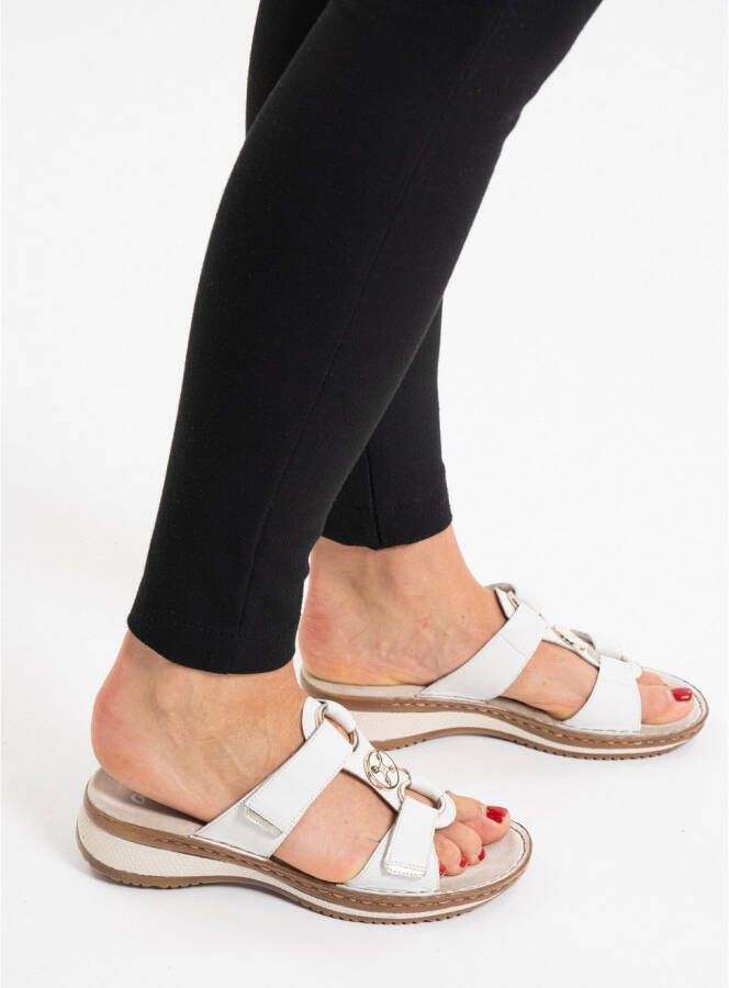 Ara Slippers Hawaï zomerschoen sandaal met sleehak