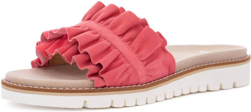 Ara Slippers KENT slides flats sandaal met geplooide bandage