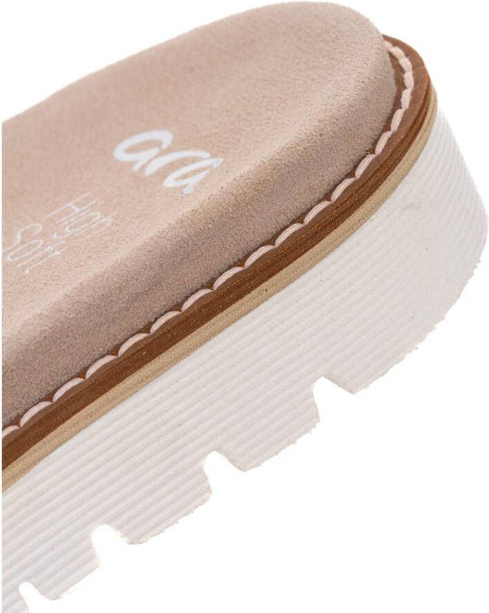 Ara Slippers KENT slides flats sandaal met geplooide bandage