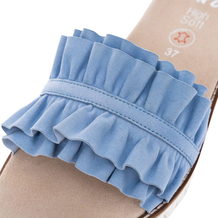 Ara Slippers KENT slides flats sandaal met geplooide bandage