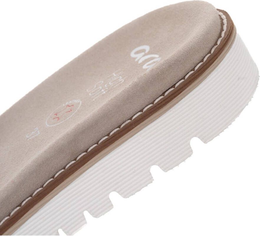 Ara Slippers KENT slides flats sandaal met geplooide bandage