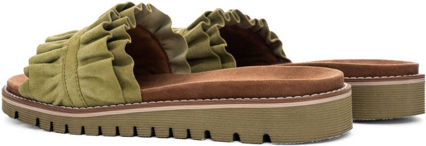 Ara Slippers KENT slides flats sandaal met geplooide bandage