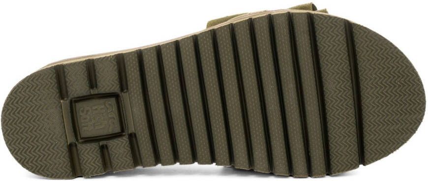 Ara Slippers KENT slides flats sandaal met geplooide bandage