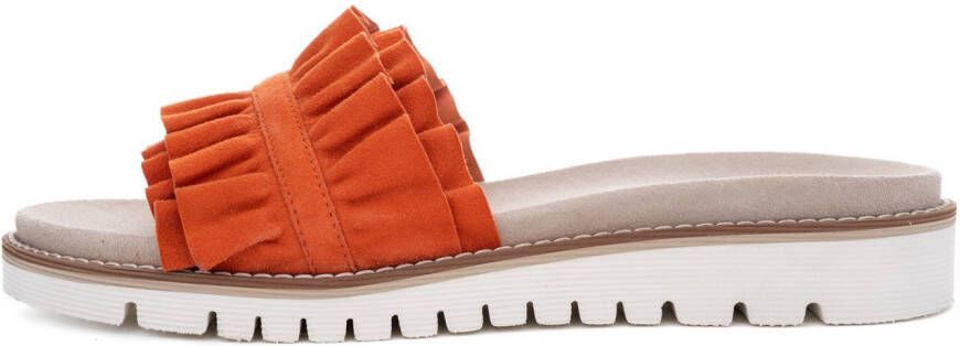 Ara Slippers KENT slides flats sandaal met geplooide bandage